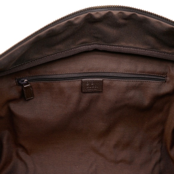 Gucci GG Duffle Travel Luggage Bag Weekender X-Large Beige Canvas New - Picture 8 of 8